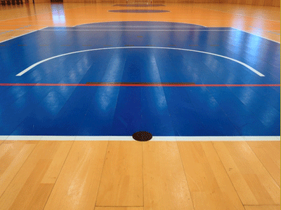 revêtement terrain de sport pneus recyclés